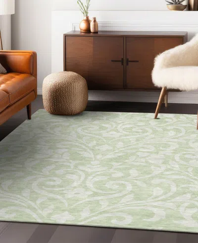 Addison Chantille Machine Washable Acn875 3'x5' Area Rug In Sage