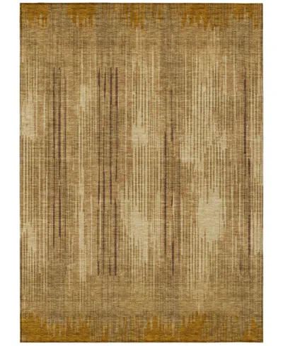 Addison Chantille Machine Washable Acn893 8'x10' Area Rug In Copper