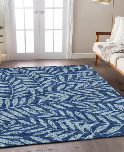 Addison Chantille Machine Washable Acn899 9'x12' Area Rug In Navy