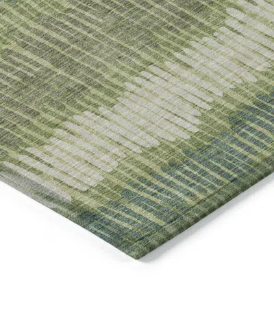 Addison Chantille Machine Washable Acn889 2'3"x7'6" Runner Area Rug In Green