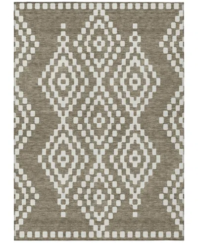 Addison Chantille Machine Washable Acn891 3'x5' Area Rug In Taupe