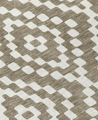 Addison Chantille Machine Washable Acn891 3'x5' Area Rug In Taupe