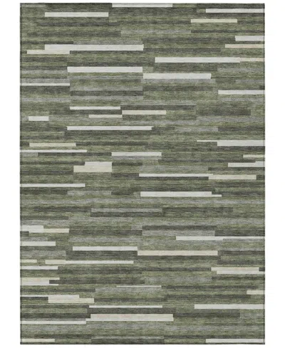 Addison Chantille Machine Washable Acn894 3'x5' Area Rug In Olive
