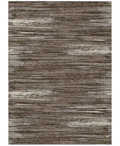 Addison Chantille Machine Washable Acn896 3'x5' Area Rug In Brown