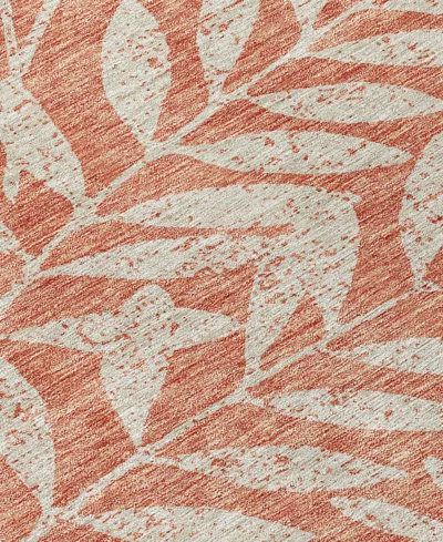 Addison Chantille Machine Washable Acn899 5'x7'6" Area Rug In Salmon