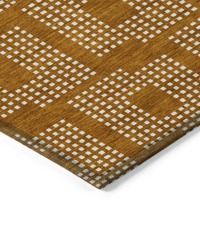 Addison Chantille Machine Washable Acn890 8'x10' Area Rug In Terracotta