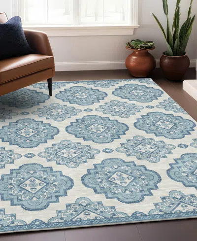 Addison Chantille Machine Washable Acn878 3'x5' Area Rug In Teal