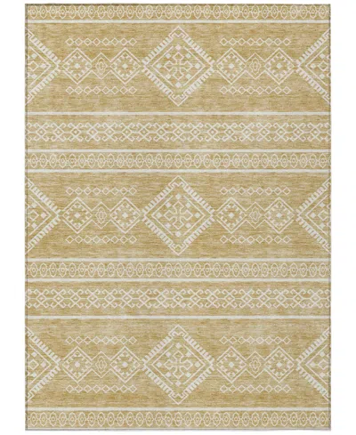Addison Chantille Machine Washable Acn901 3'x5' Area Rug In Gold