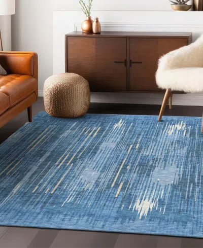 Addison Chantille Machine Washable Acn893 3'x5' Area Rug In Blue