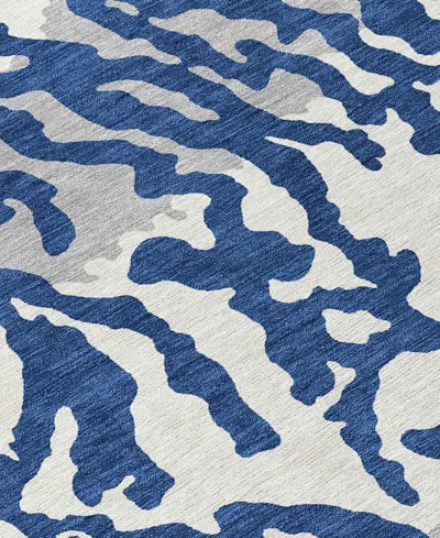 Addison Chantille Machine Washable Acn873 2'6"x3'10" Area Rug In Navy