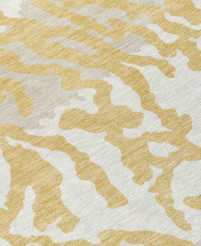 Addison Chantille Machine Washable Acn873 8'x10' Area Rug In Gold