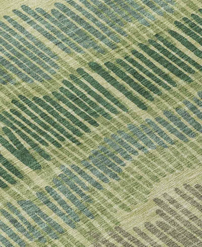 Addison Chantille Machine Washable Acn889 9'x12' Area Rug In Green