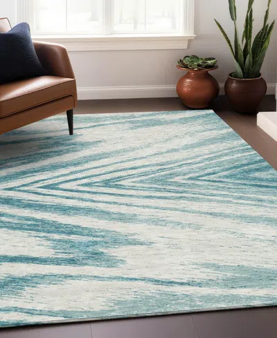 Addison Chantille Acn876 9'x12' Area Rug In Teal