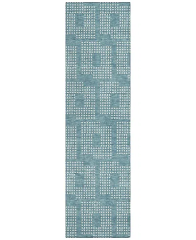Addison Chantille Machine Washable Acn890 2'3"x7'6" Runner Area Rug In Teal