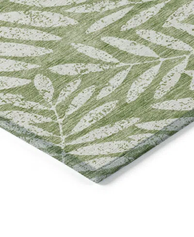 Addison Chantille Machine Washable Acn899 5'x7'6" Area Rug In Green