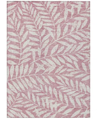 Addison Chantille Machine Washable Acn899 5'x7'6" Area Rug In Rose