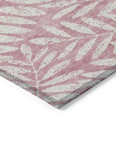 Addison Chantille Machine Washable Acn899 5'x7'6" Area Rug In Rose