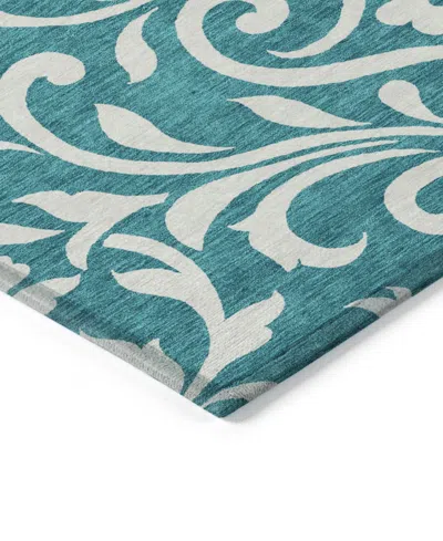Addison Chantille Machine Washable Acn875 5'x7'6" Area Rug In Teal