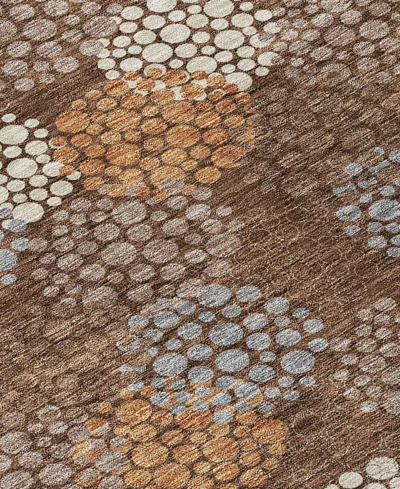 Addison Chantille Machine Washable Acn908 2'3"x7'6" Runner Area Rug In Cocoa