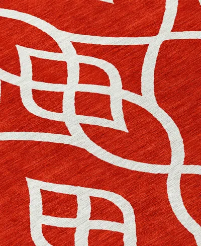 Addison Chantille Machine Washable Acn884 2'6"x3'10" Area Rug In Red