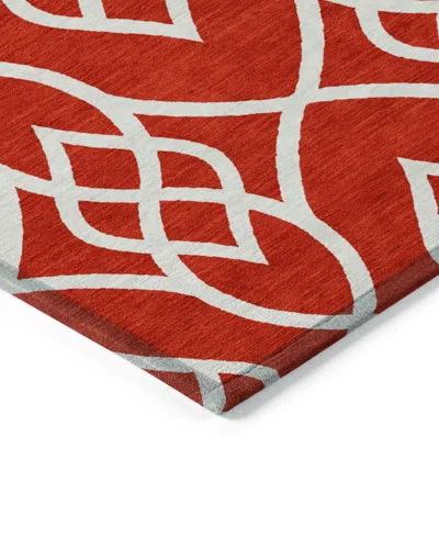 Addison Chantille Machine Washable Acn884 2'6"x3'10" Area Rug In Red