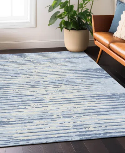Addison Chantille Machine Washable Acn888 8'x10' Area Rug In Mist
