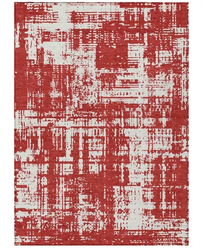 Addison Chantille Machine Washable Acn895 5'x7'6" Area Rug In Red