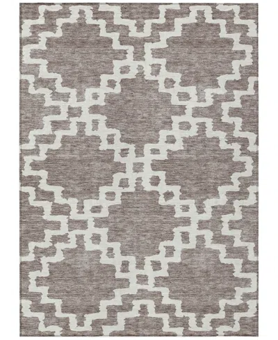 Addison Chantille Machine Washable Acn902 5'x7'6" Area Rug In Taupe