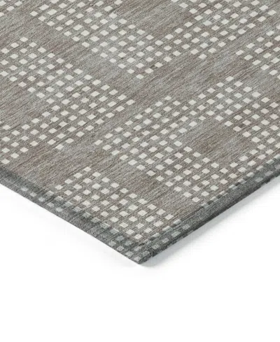 Addison Chantille Machine Washable Acn890 2'3"x7'6" Runner Area Rug In Taupe