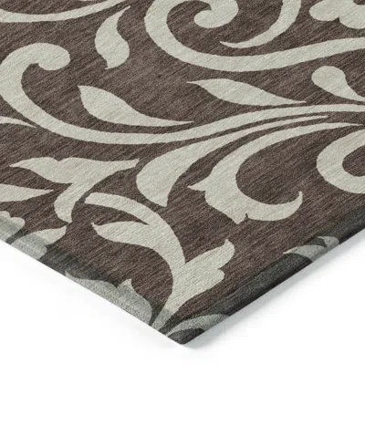 Addison Chantille Machine Washable Acn875 5'x7'6" Area Rug In Chocolate