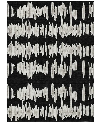 Addison Chantille Machine Washable Acn905 9'x12' Area Rug In Black