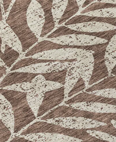 Addison Chantille Machine Washable Acn899 3'x5' Area Rug In Brown