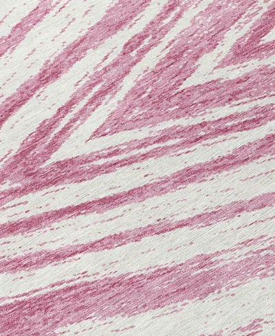 Addison Chantille Machine Washable Acn876 2'6"x3'10" Area Rug In Rose