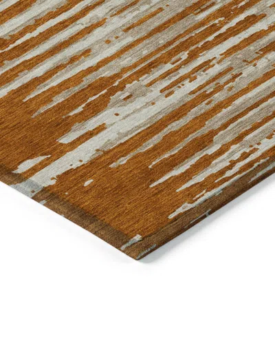 Addison Chantille Machine Washable Acn888 2'3"x7'6" Runner Area Rug In Paprika