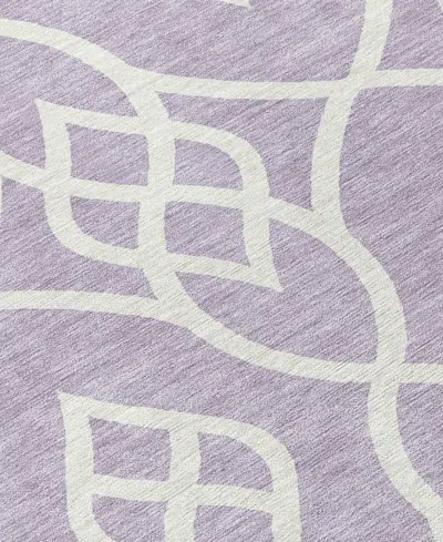 Addison Chantille Machine Washable Acn884 2'3"x7'6" Runner Area Rug In Lavender