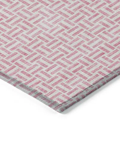 Addison Chantille Machine Washable Acn911 2'3"x7'6" Runner Area Rug In Pink