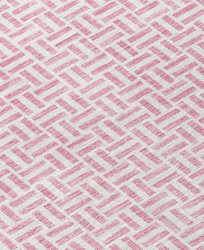 Addison Chantille Machine Washable Acn911 2'3"x7'6" Runner Area Rug In Pink