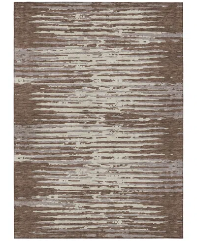 Addison Chantille Machine Washable Acn888 9'x12' Area Rug In Brown