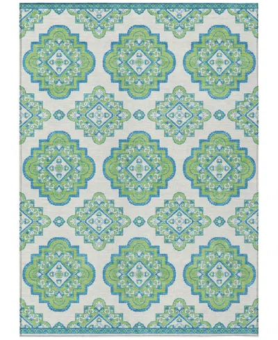 Addison Chantille Machine Washable Acn878 2'6"x3'10" Area Rug In Lime