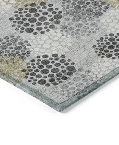 Addison Chantille Machine Washable Acn908 2'3"x7'6" Runner Area Rug In Gray