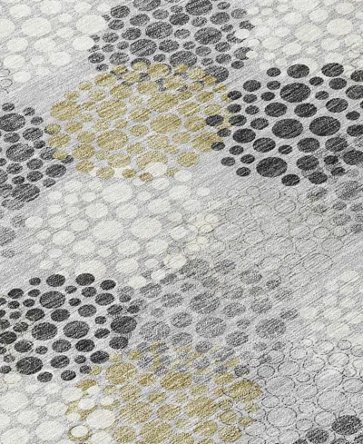 Addison Chantille Machine Washable Acn908 2'3"x7'6" Runner Area Rug In Gray