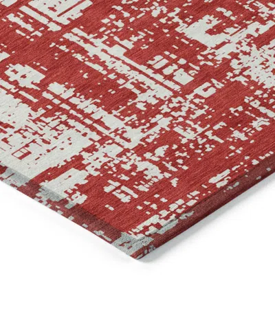 Addison Chantille Machine Washable Acn895 2'6"x3'10" Area Rug In Red