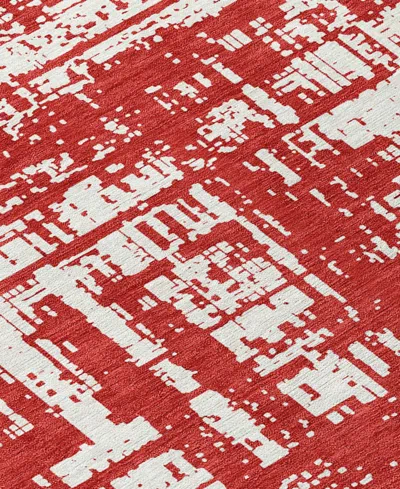 Addison Chantille Machine Washable Acn895 2'6"x3'10" Area Rug In Red
