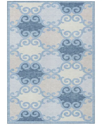 Addison Chantille Machine Washable Acn883 8'x10' Area Rug In Mist