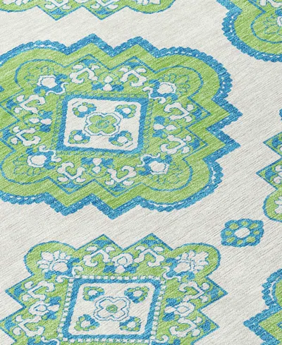 Addison Chantille Machine Washable Acn878 8'x10' Area Rug In Lime