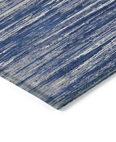 Addison Chantille Machine Washable Acn896 2'3"x7'6" Runner Area Rug In Navy