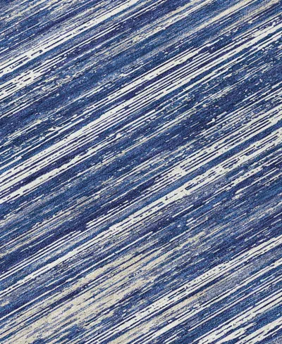 Addison Chantille Machine Washable Acn896 2'3"x7'6" Runner Area Rug In Navy