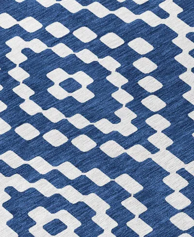 Addison Chantille Machine Washable Acn891 2'6"x3'10" Area Rug In Navy