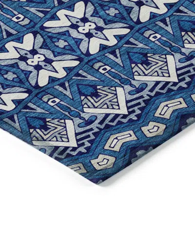 Addison Chantille Machine Washable Acn909 2'3"x7'6" Runner Area Rug In Navy