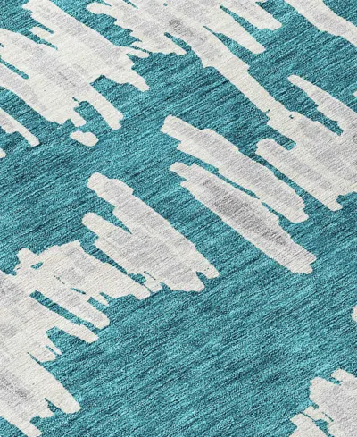 Addison Chantille Machine Washable Acn905 2'3"x7'6" Runner Area Rug In Teal
